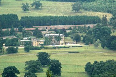 Wensley Hall from Middleham High Moor, July 2005, click for a larger image.